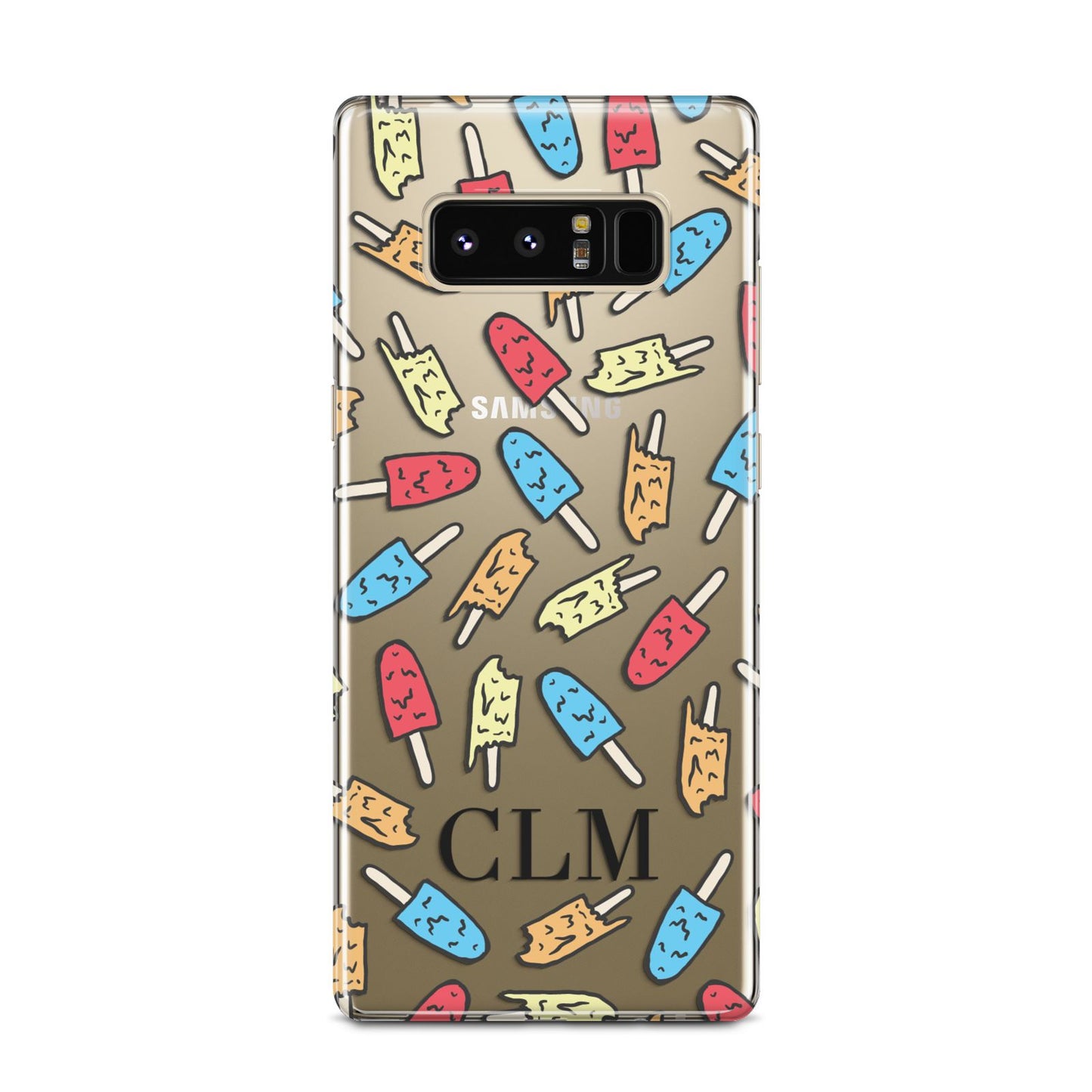 Personalised Ice Lolly Initials Samsung Galaxy Note 8 Case