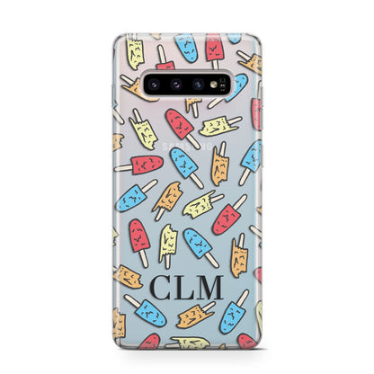 Personalised Ice Lolly Initials Samsung Galaxy S10 Case
