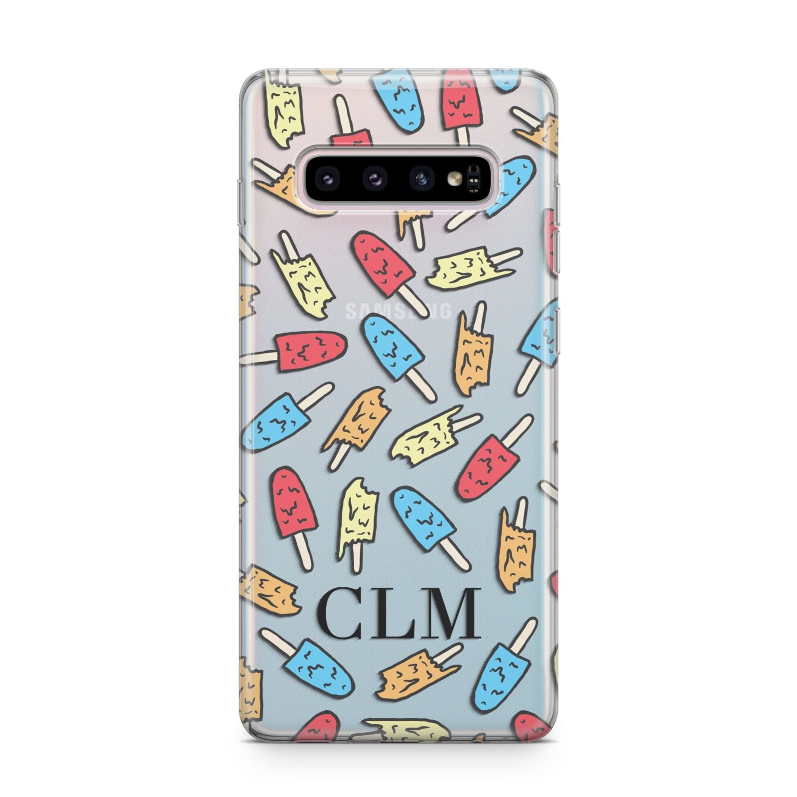 Personalised Ice Lolly Initials Samsung Galaxy S10 Plus Case