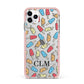 Personalised Ice Lolly Initials iPhone 11 Pro Max Impact Pink Edge Case