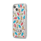 Personalised Ice Lolly Initials iPhone 14 Plus Clear Tough Case Starlight Angled Image