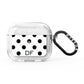 Personalised Initial Black Dots AirPods Glitter Case 3rd Gen