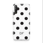 Personalised Initial Black Dots Huawei Enjoy 10s Phone Case
