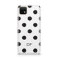 Personalised Initial Black Dots Huawei Enjoy 20 Phone Case