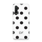 Personalised Initial Black Dots Huawei Nova 6 Phone Case