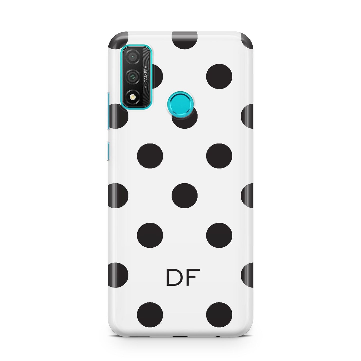 Personalised Initial Black Dots Huawei P Smart 2020
