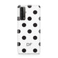 Personalised Initial Black Dots Huawei P Smart 2021