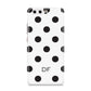 Personalised Initial Black Dots Huawei P10 Phone Case