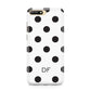 Personalised Initial Black Dots Huawei Y6 2018