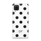 Personalised Initial Black Dots Samsung A12 Case