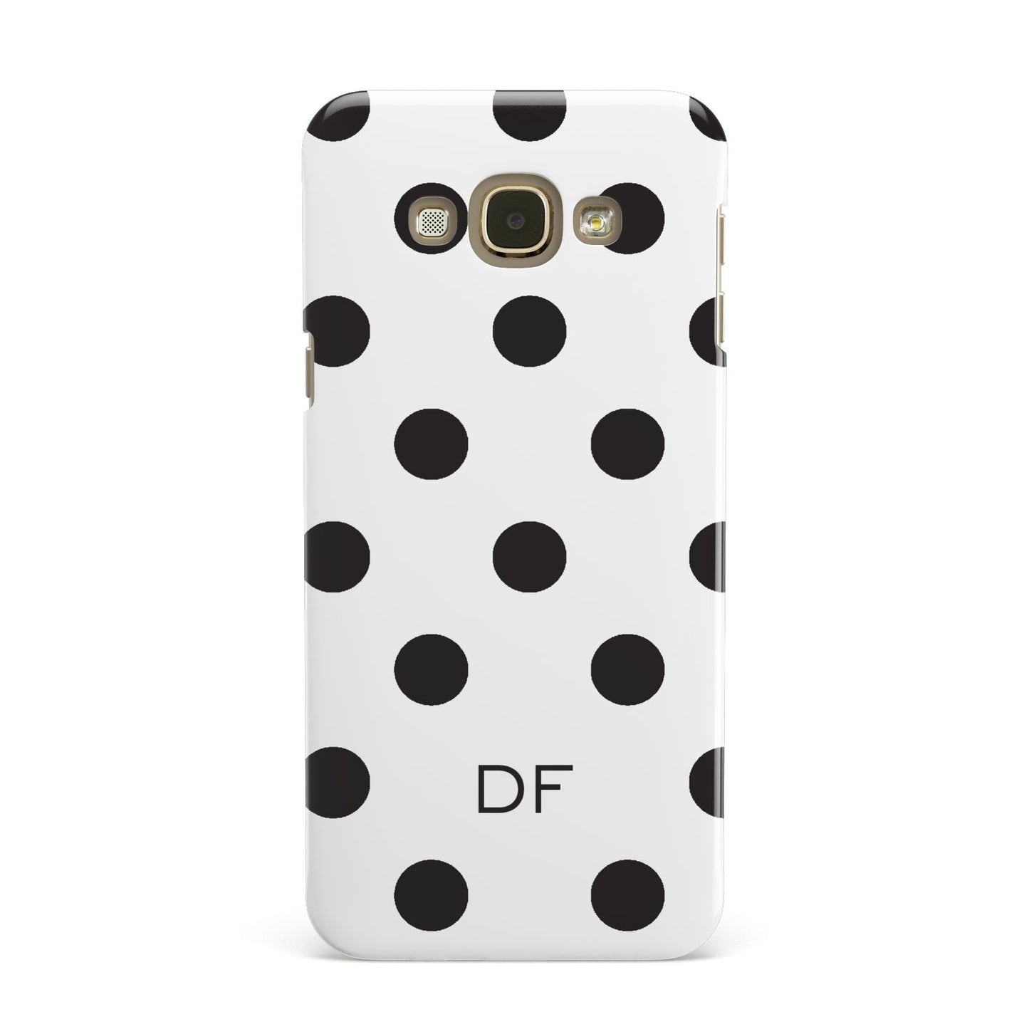 Personalised Initial Black Dots Samsung Galaxy A8 Case
