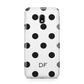 Personalised Initial Black Dots Samsung Galaxy J3 2017 Case