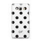 Personalised Initial Black Dots Samsung Galaxy J5 2016 Case