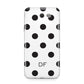 Personalised Initial Black Dots Samsung Galaxy J7 2017 Case