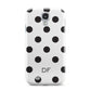 Personalised Initial Black Dots Samsung Galaxy S4 Case