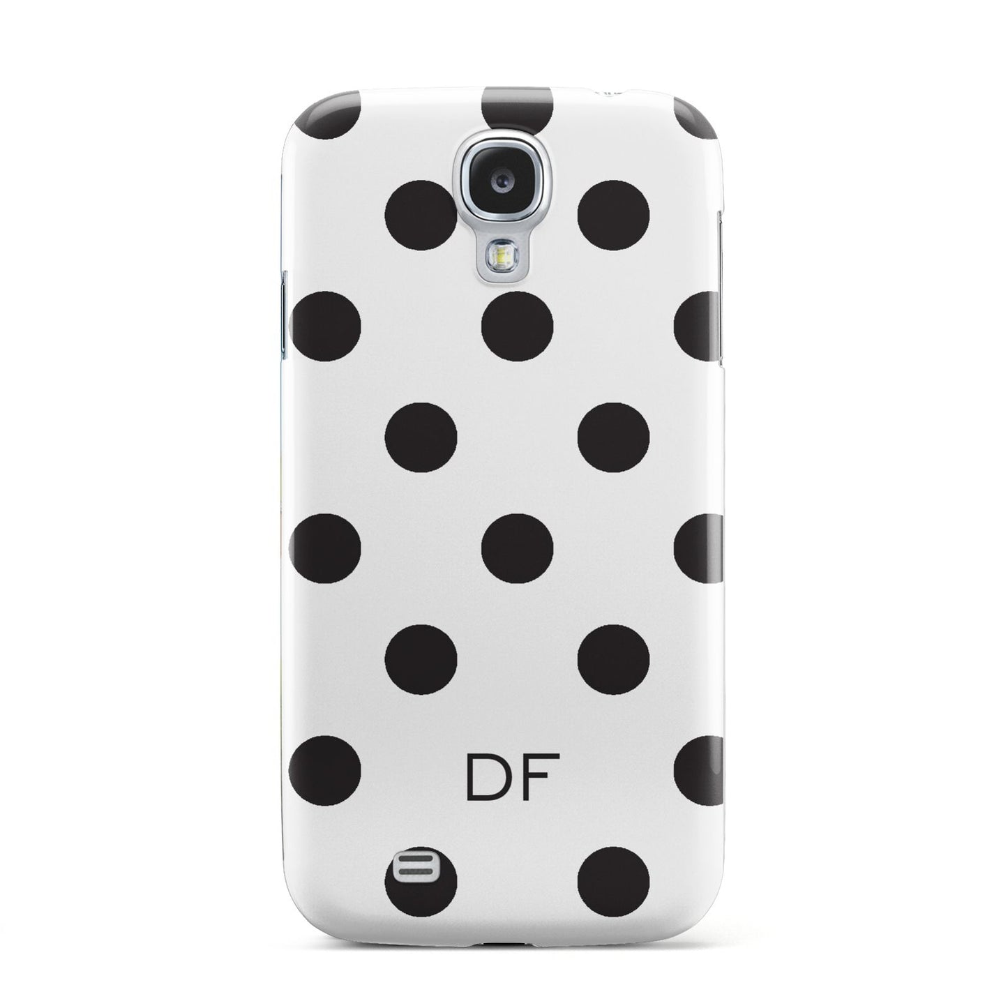 Personalised Initial Black Dots Samsung Galaxy S4 Case
