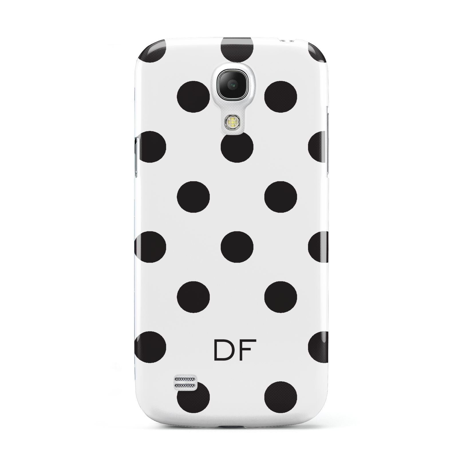 Personalised Initial Black Dots Samsung Galaxy S4 Mini Case
