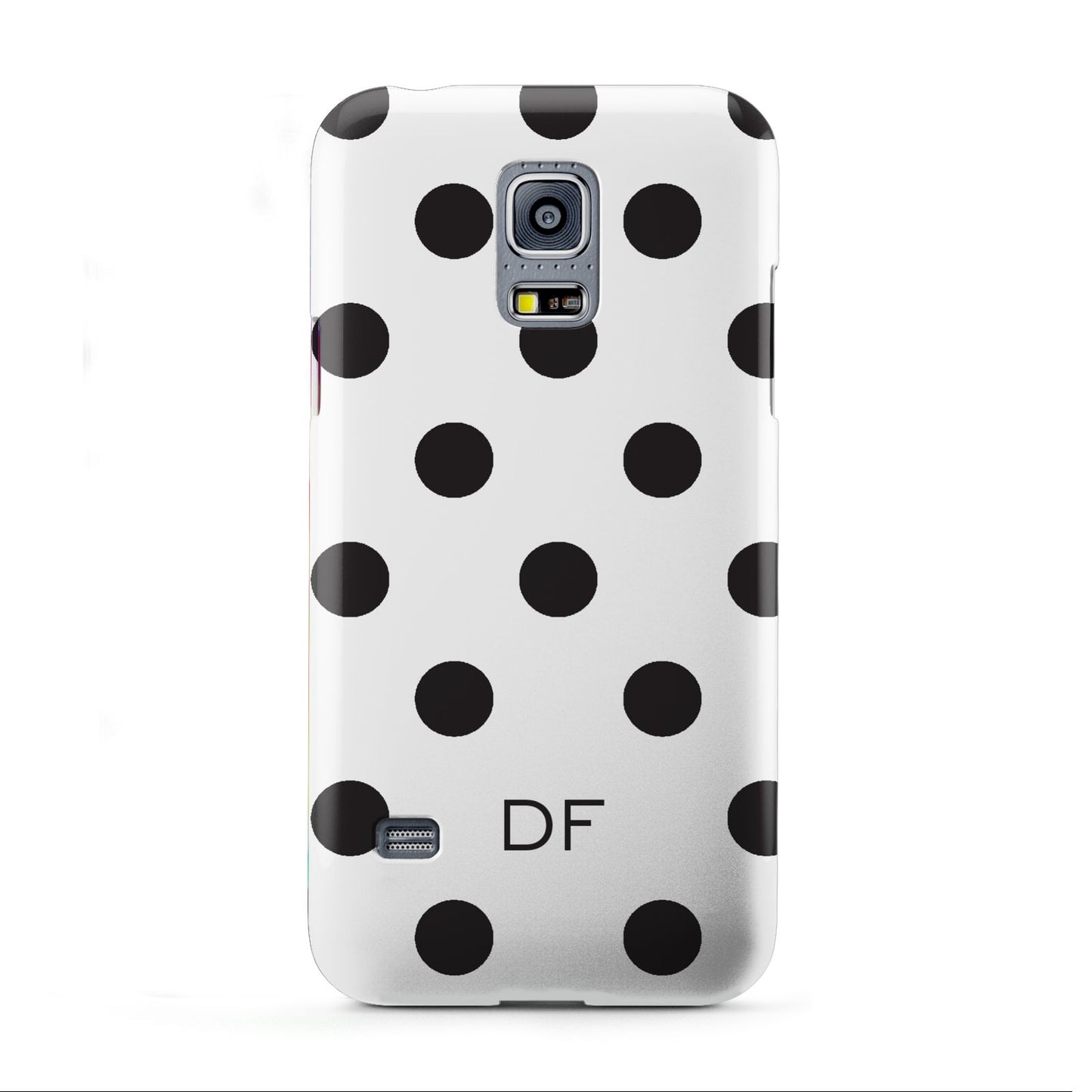 Personalised Initial Black Dots Samsung Galaxy S5 Mini Case