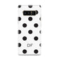Personalised Initial Black Dots Samsung Galaxy S8 Case