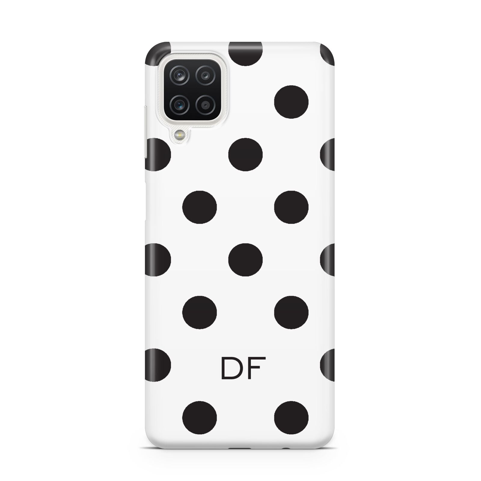 Personalised Initial Black Dots Samsung M12 Case