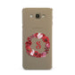 Personalised Initial Floral Wreath Samsung Galaxy A8 Case