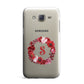 Personalised Initial Floral Wreath Samsung Galaxy J7 Case