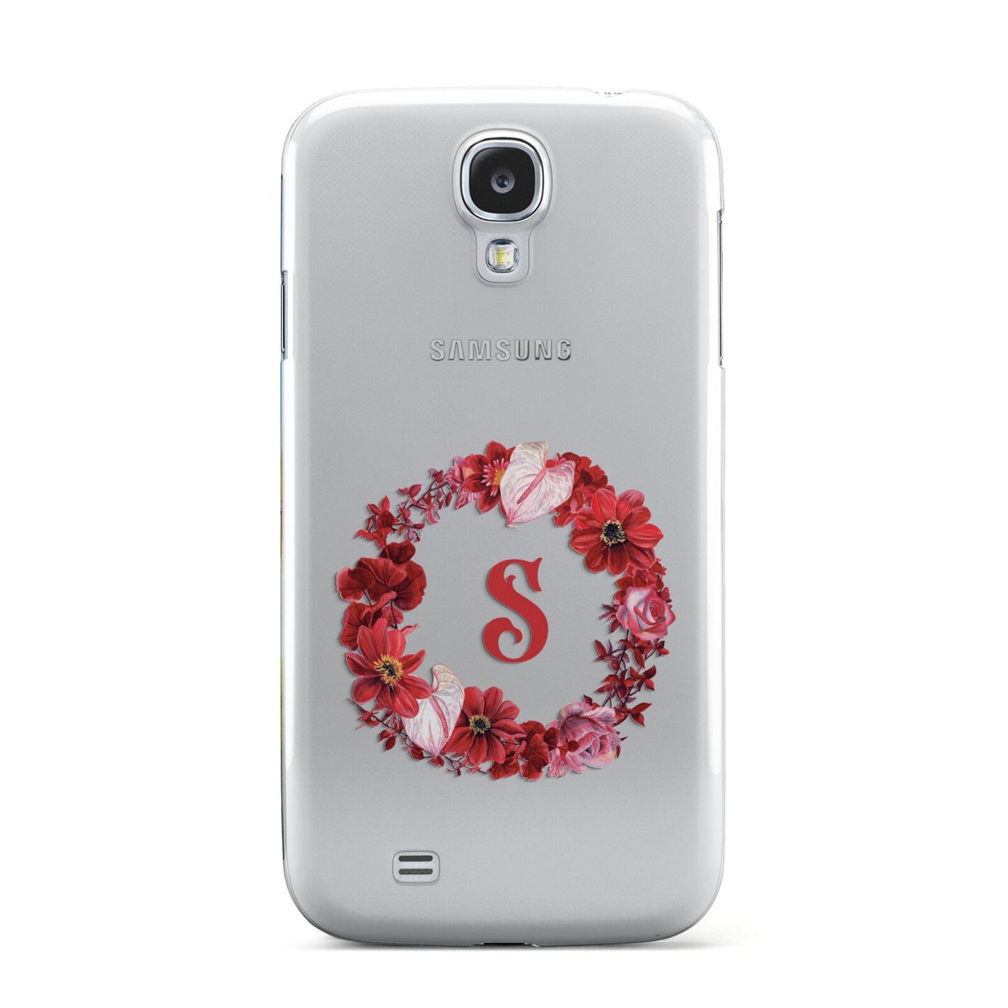 Personalised Initial Floral Wreath Samsung Galaxy S4 Case