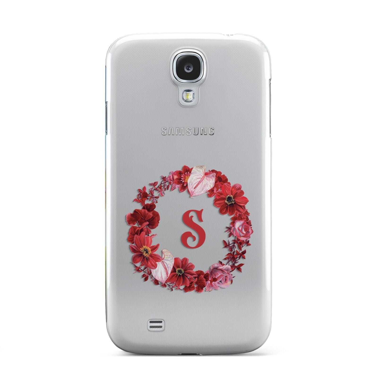 Personalised Initial Floral Wreath Samsung Galaxy S4 Case