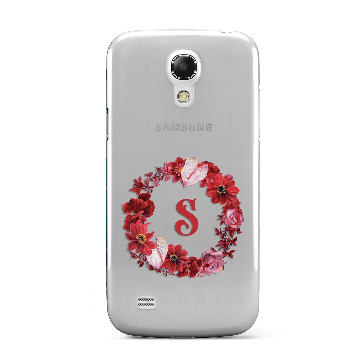 Personalised Initial Floral Wreath Samsung Galaxy S4 Mini Case