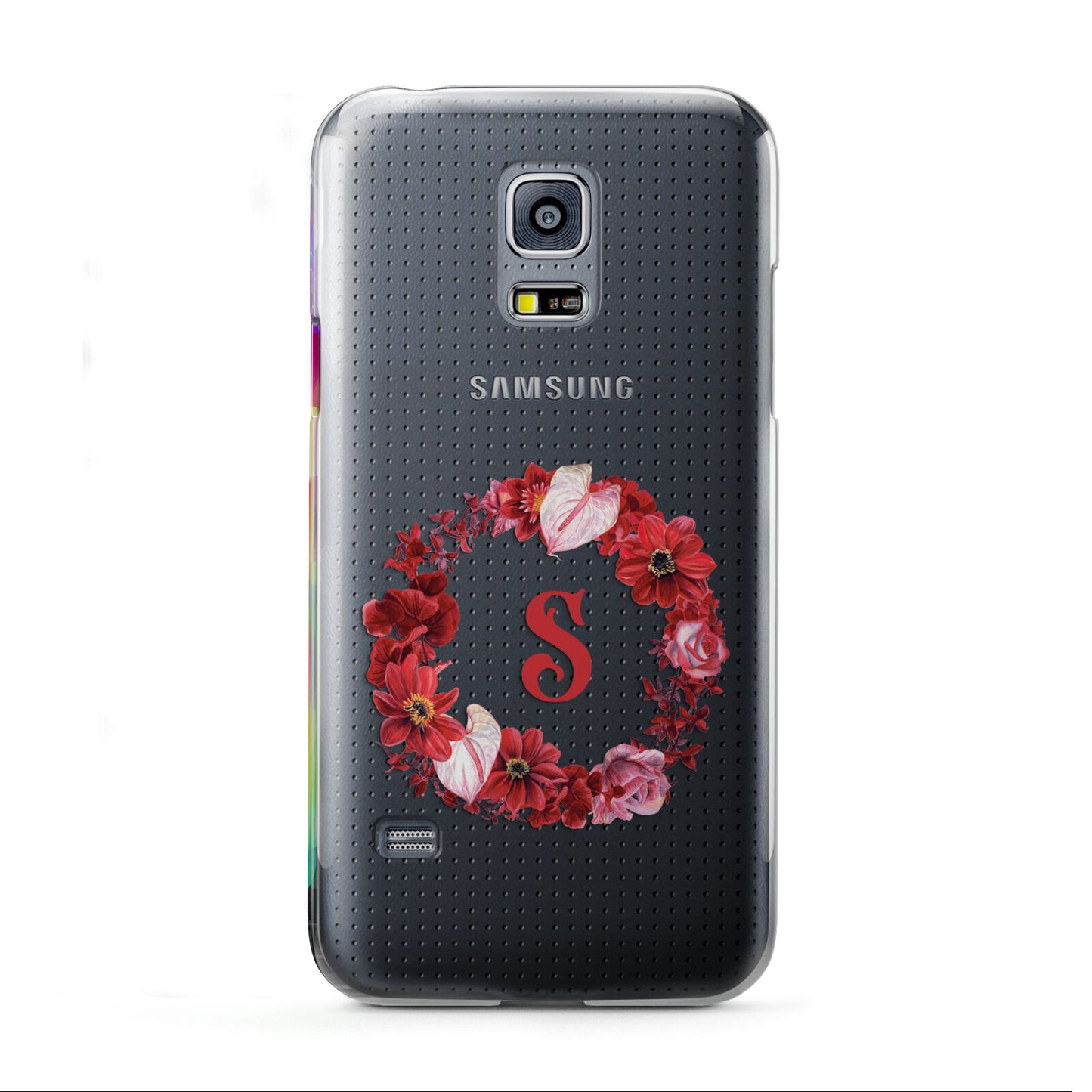 Personalised Initial Floral Wreath Samsung Galaxy S5 Mini Case