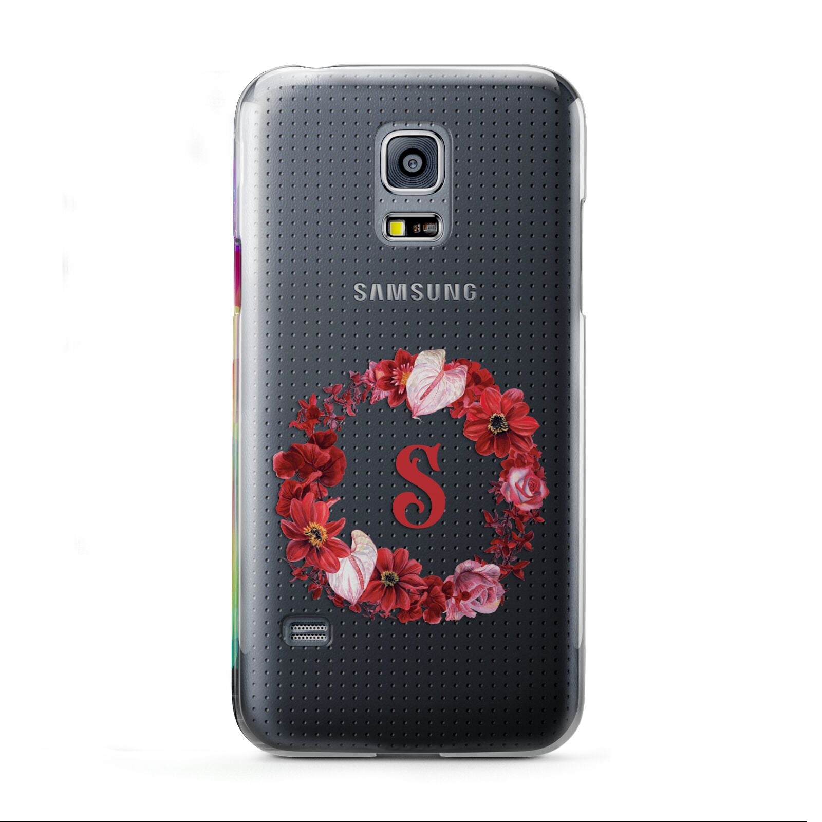 Personalised Initial Floral Wreath Samsung Galaxy S5 Mini Case
