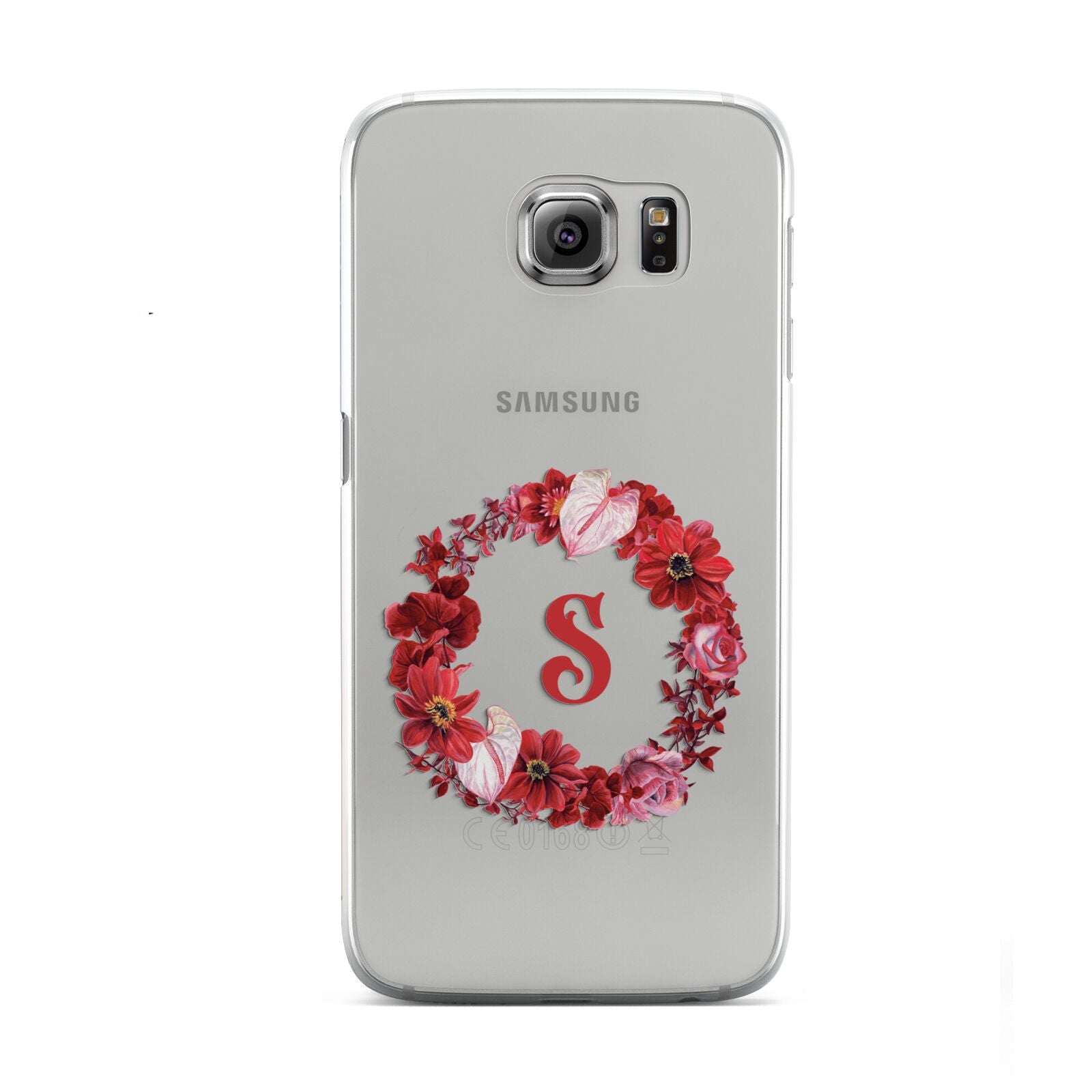 Personalised Initial Floral Wreath Samsung Galaxy S6 Case