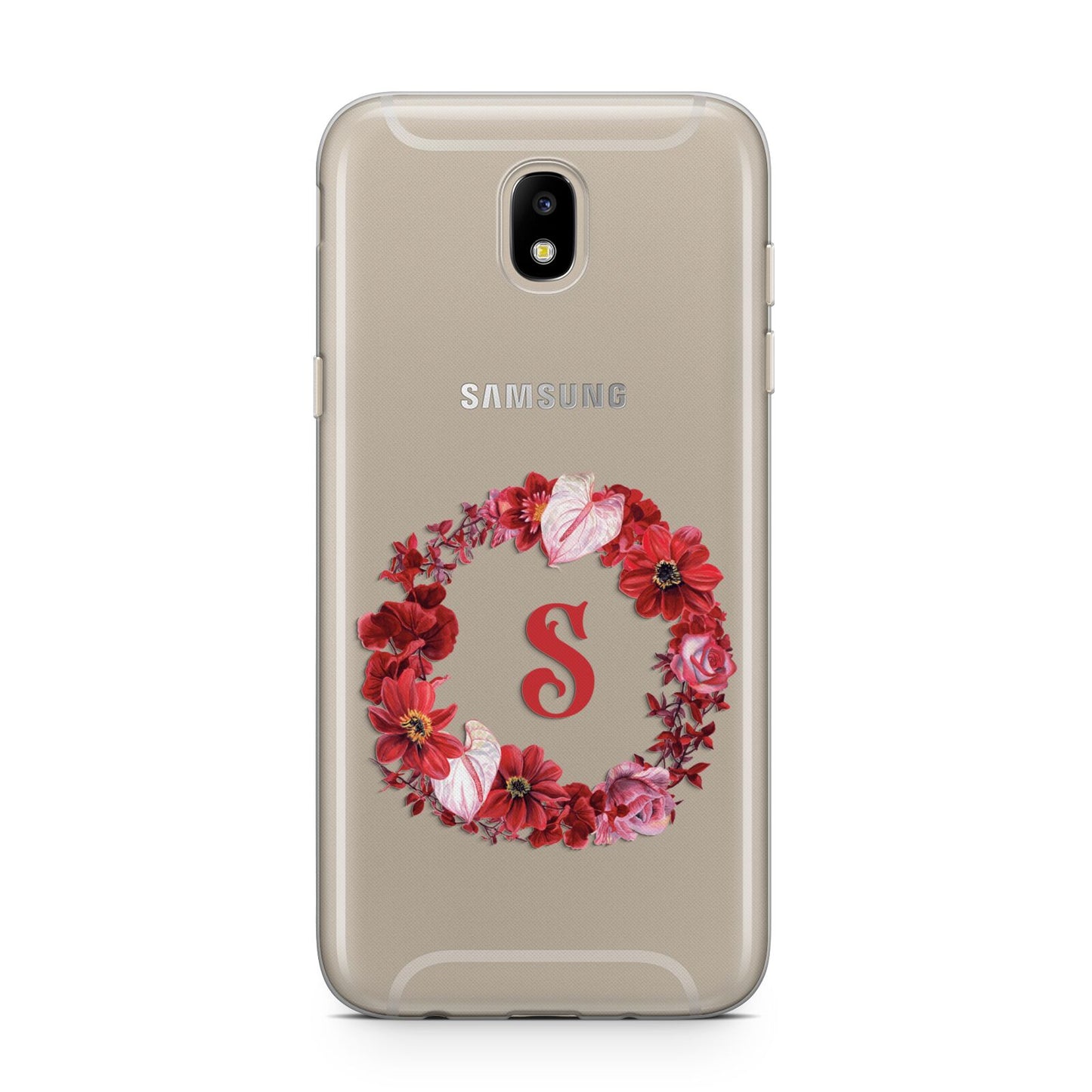 Personalised Initial Floral Wreath Samsung J5 2017 Case