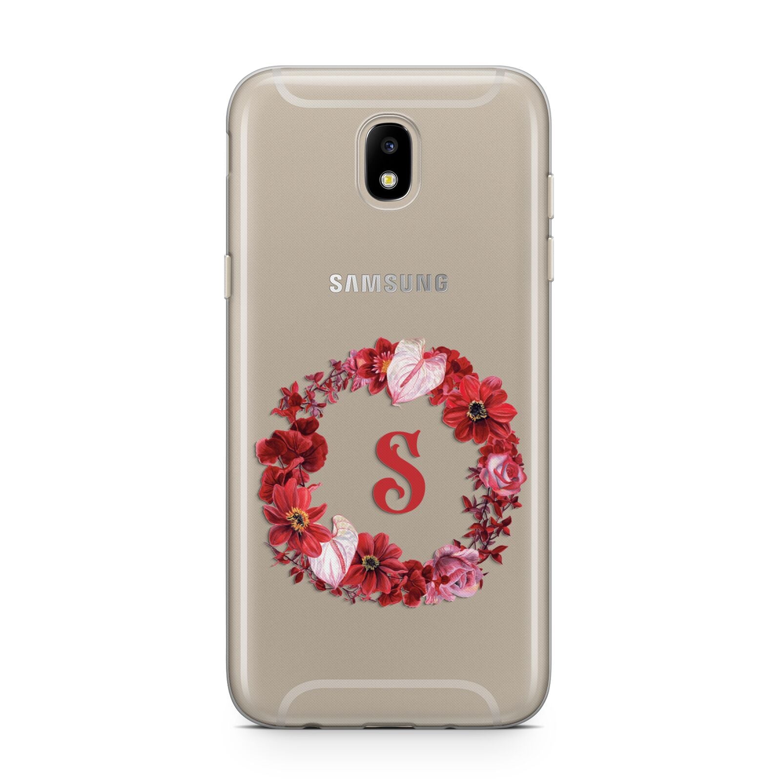 Personalised Initial Floral Wreath Samsung J5 2017 Case