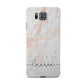 Personalised Initial Pink Marble Samsung Galaxy Alpha Case