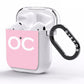 Personalised Initials 2 AirPods Clear Case Side Image