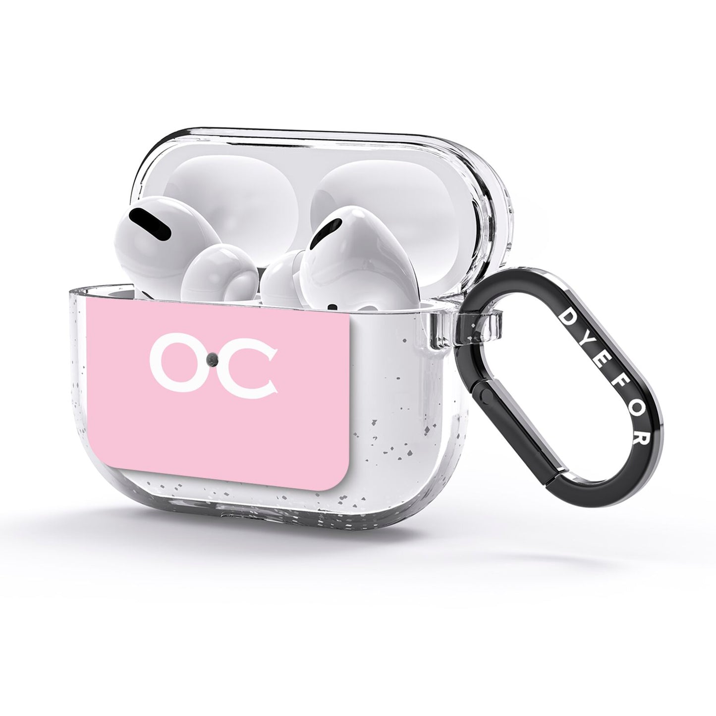 Personalised Initials 2 AirPods Glitter Case 3rd Gen Side Image