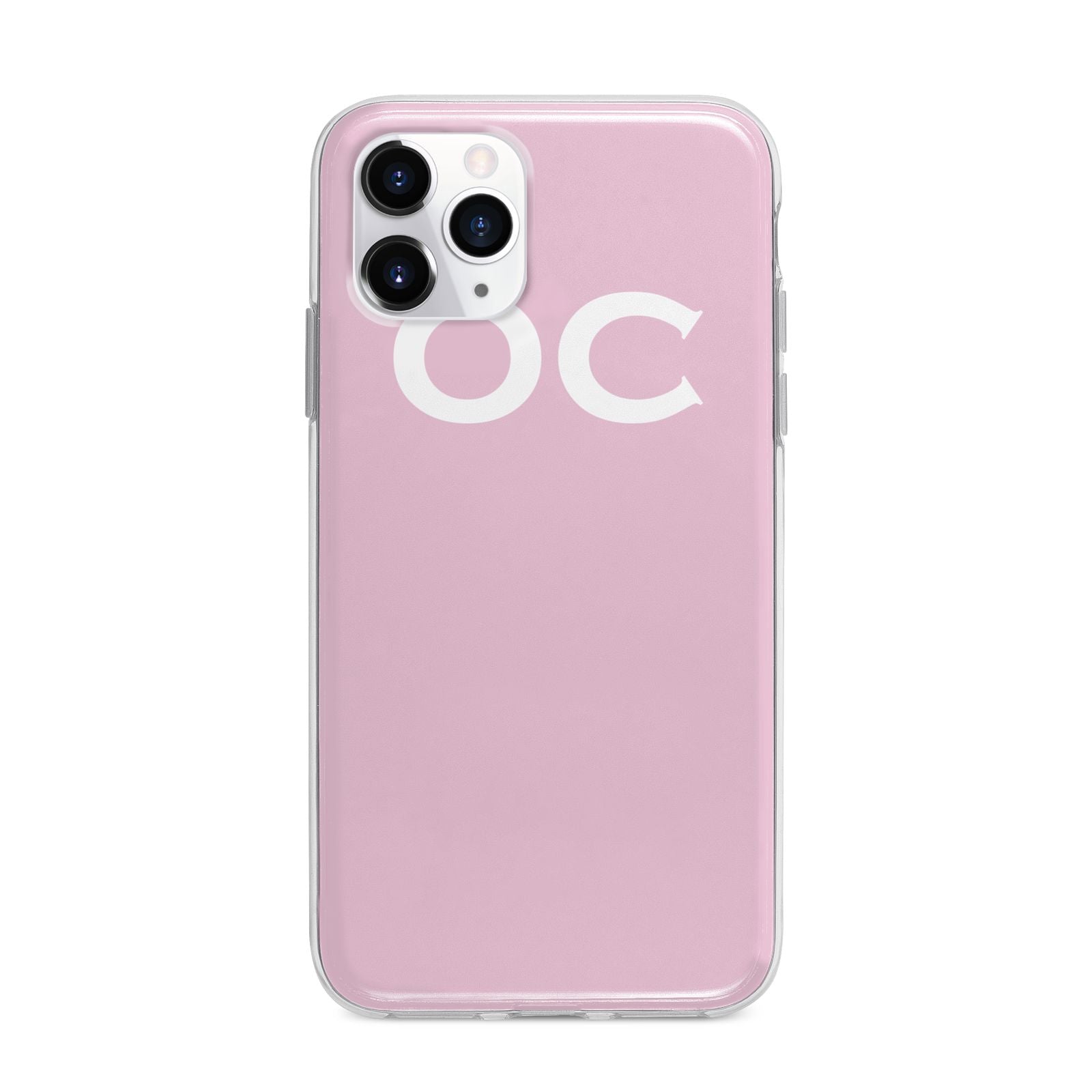 Personalised Initials 2 Apple iPhone 11 Pro in Silver with Bumper Case