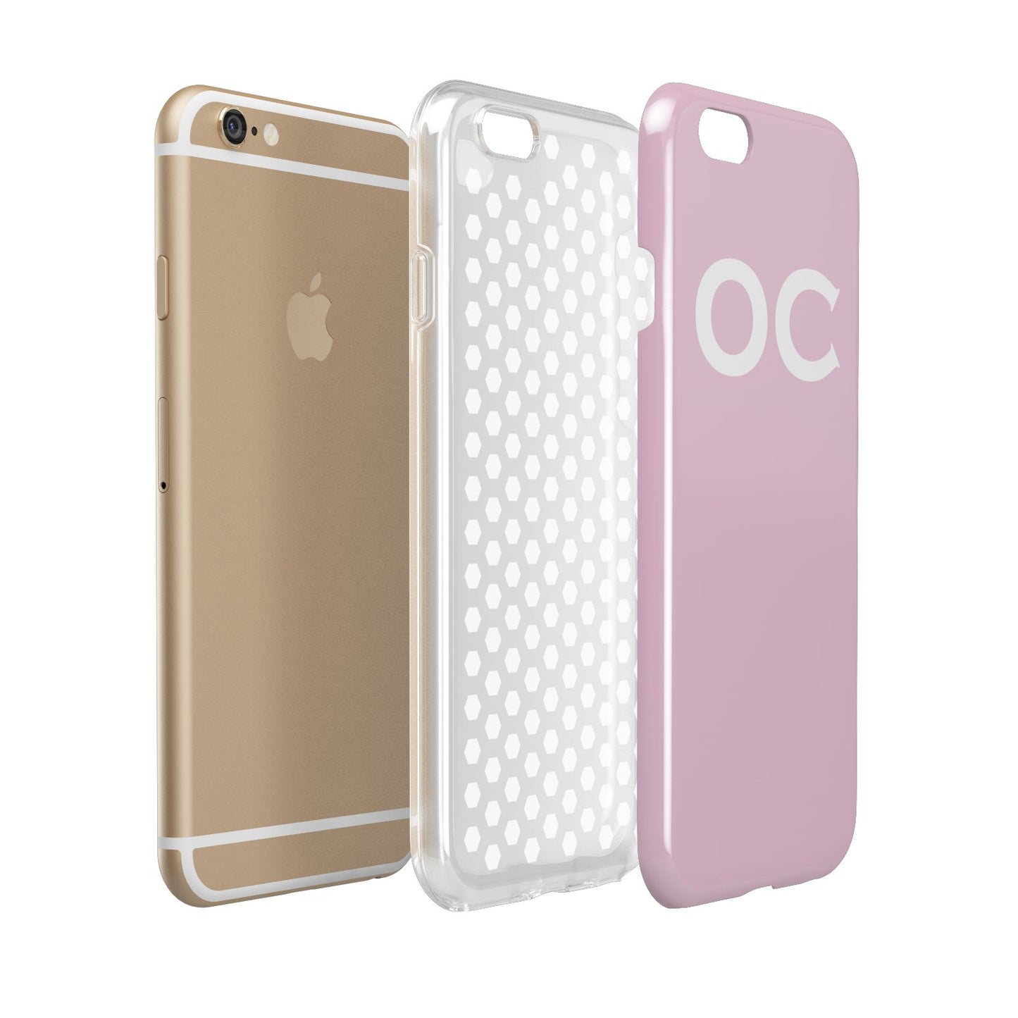 Personalised Initials 2 Apple iPhone 6 3D Tough Case Expanded view