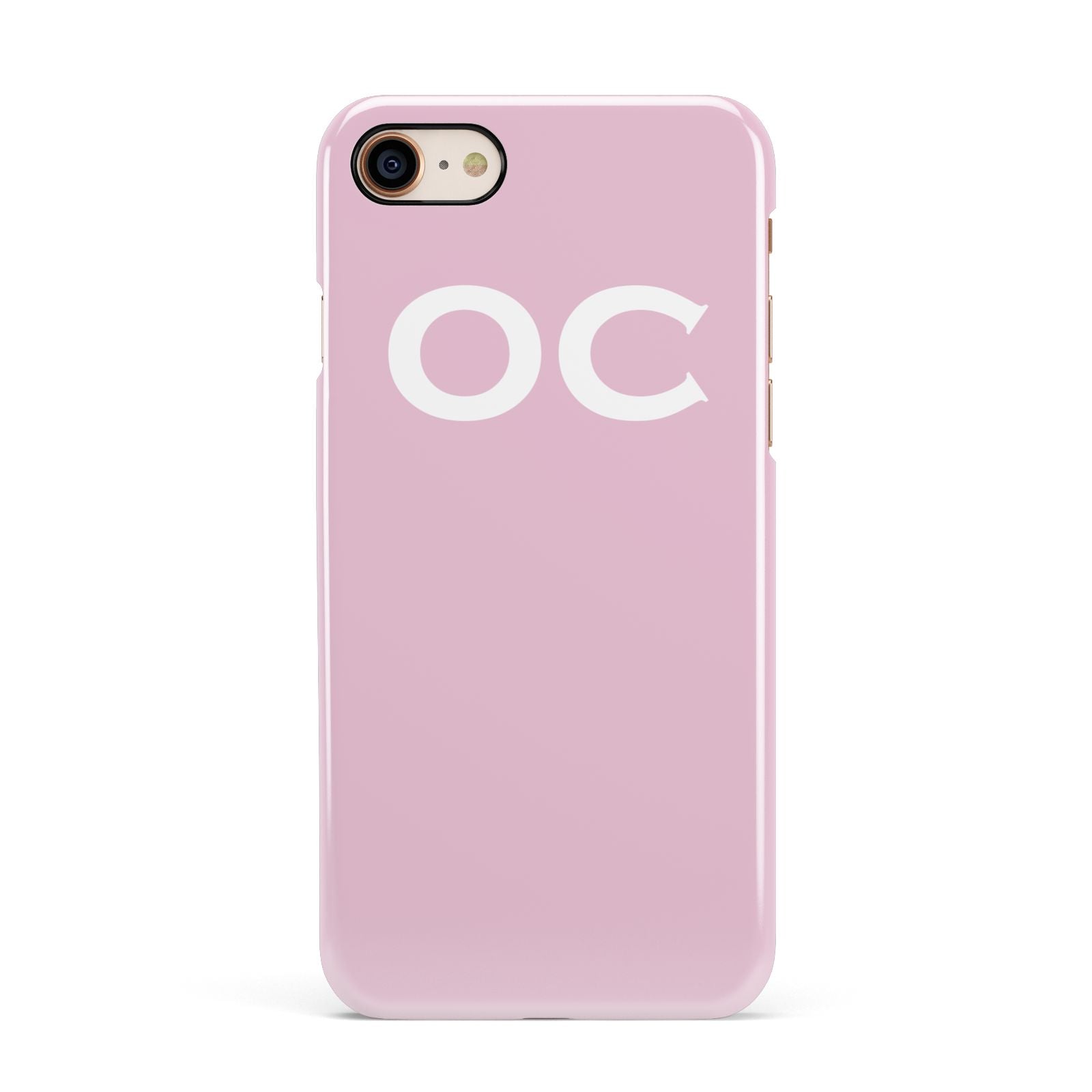 Personalised Initials 2 Apple iPhone 7 8 3D Snap Case