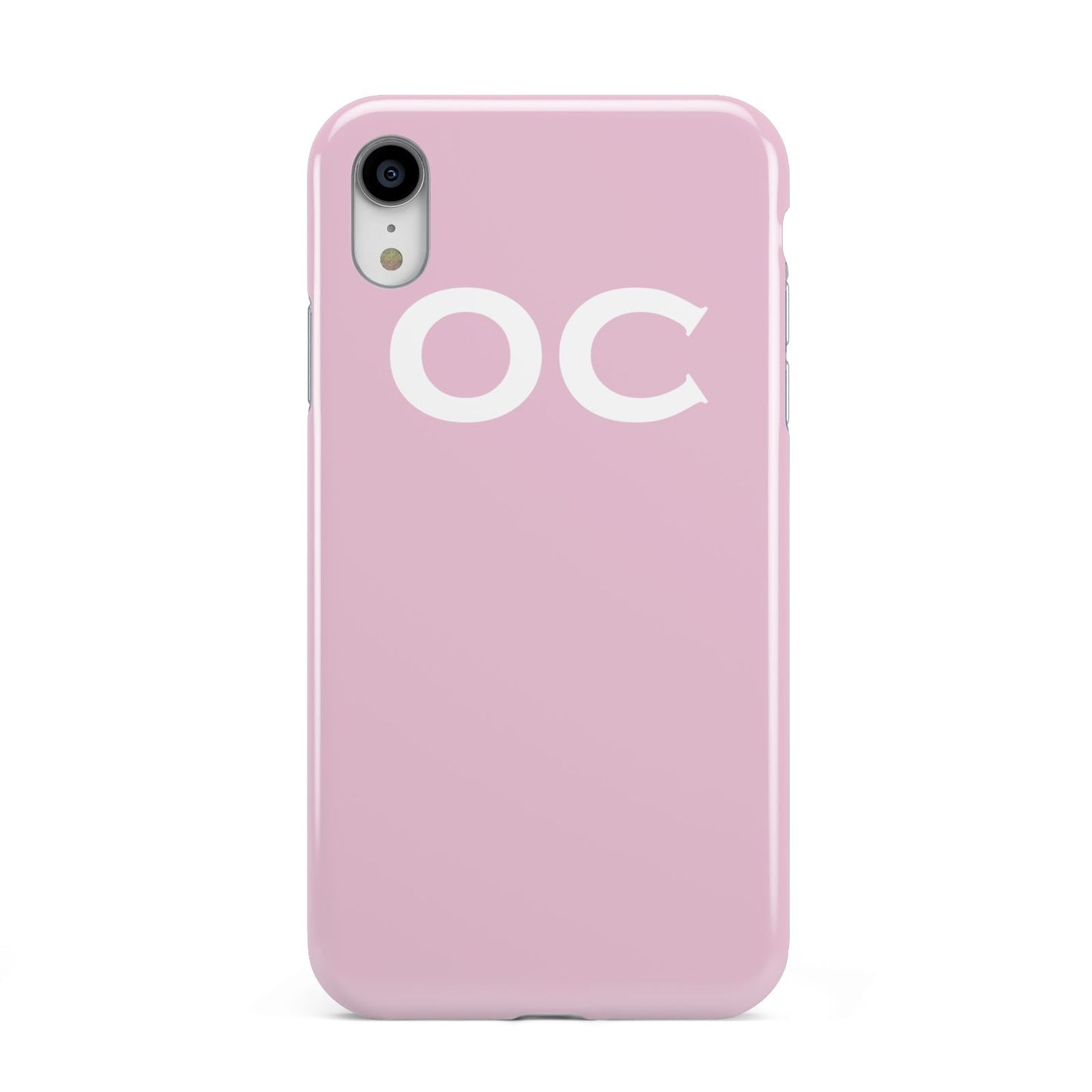 Personalised Initials 2 Apple iPhone XR White 3D Tough Case