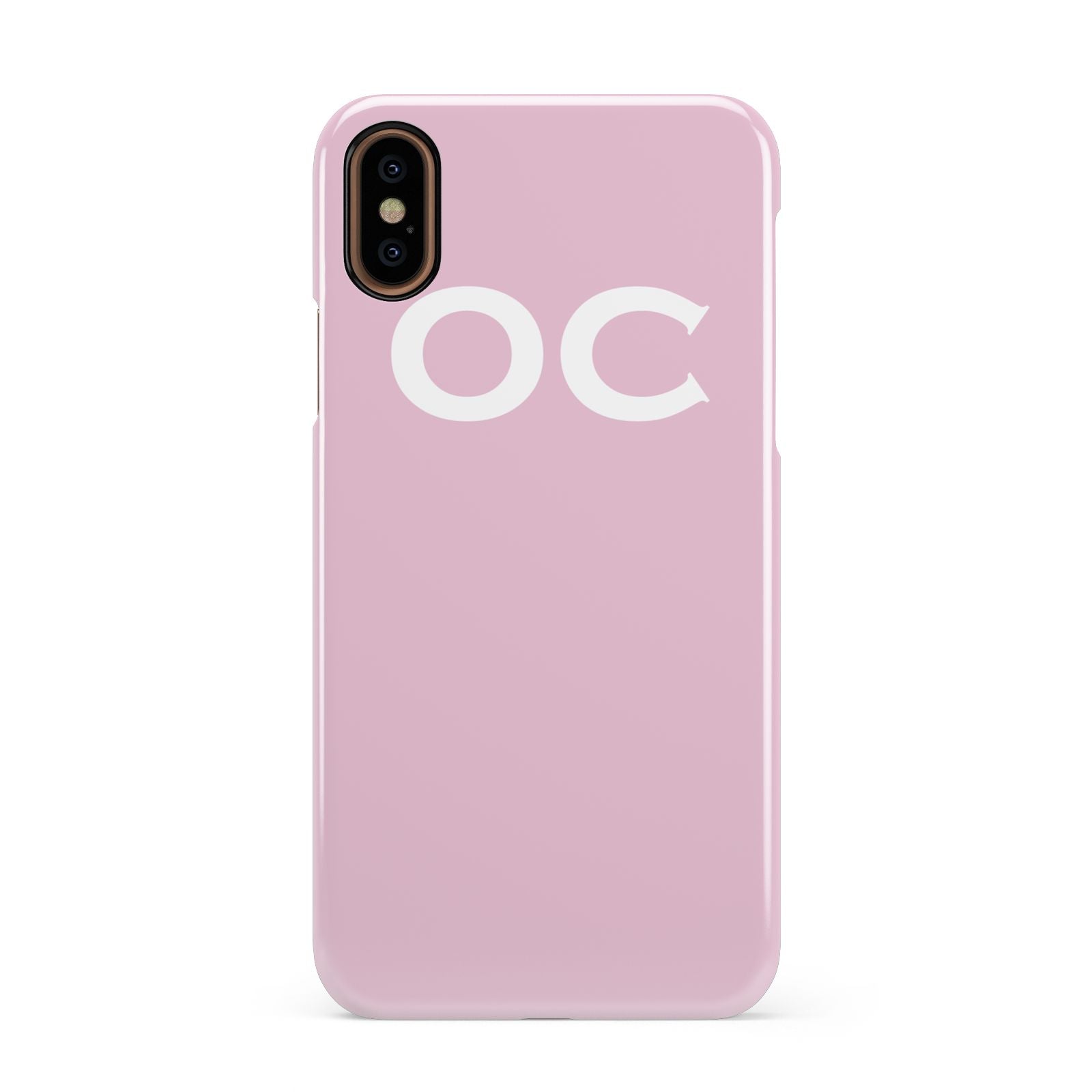 Personalised Initials 2 Apple iPhone XS 3D Snap Case