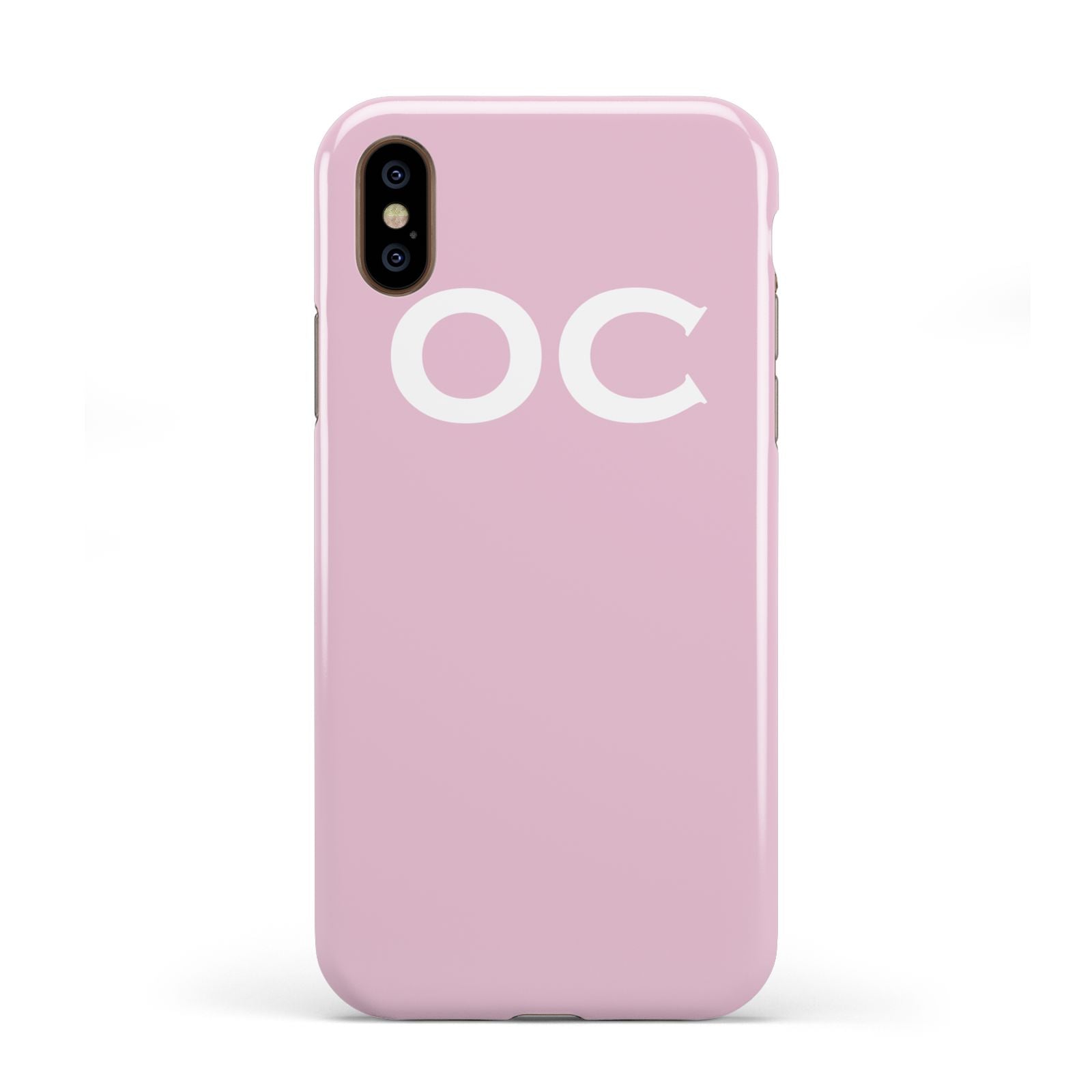 Personalised Initials 2 Apple iPhone XS 3D Tough