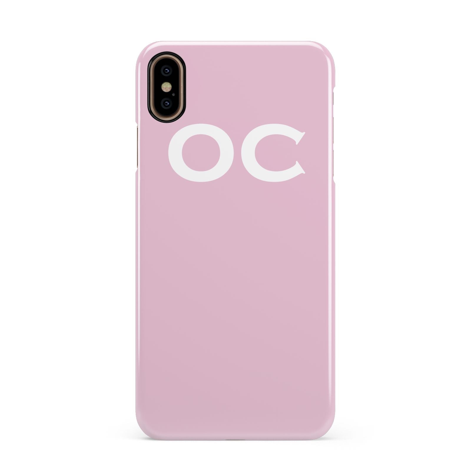 Personalised Initials 2 Apple iPhone Xs Max 3D Snap Case