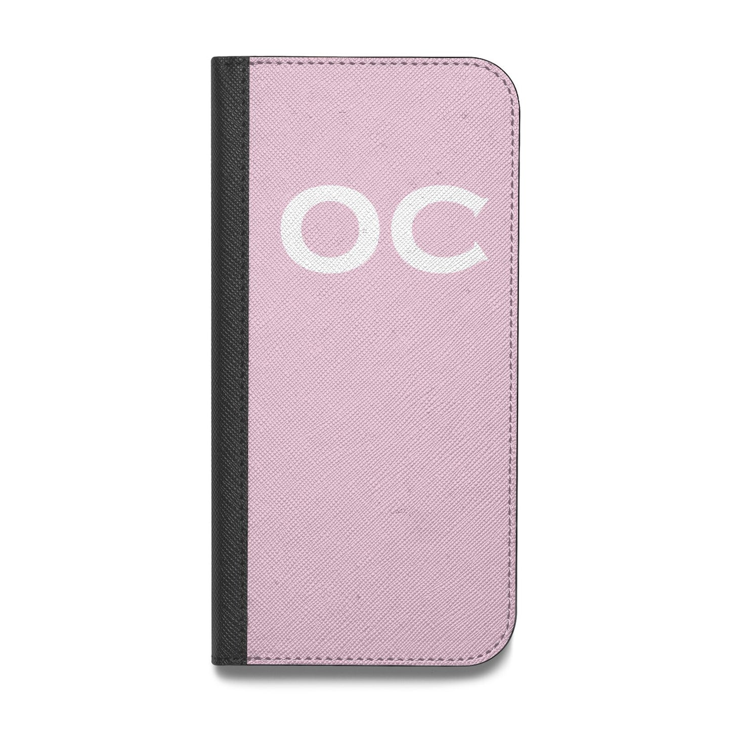 Personalised Initials 2 Vegan Leather Flip Samsung Case