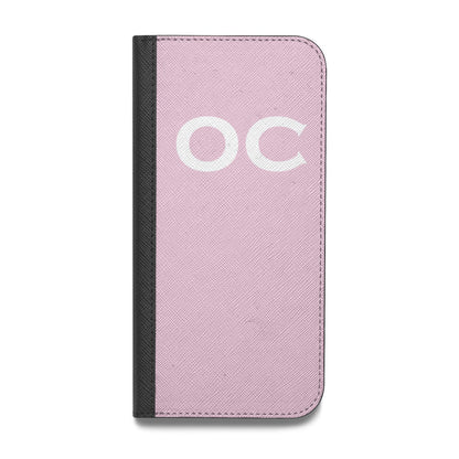 Personalised Initials 2 Vegan Leather Flip Samsung Case