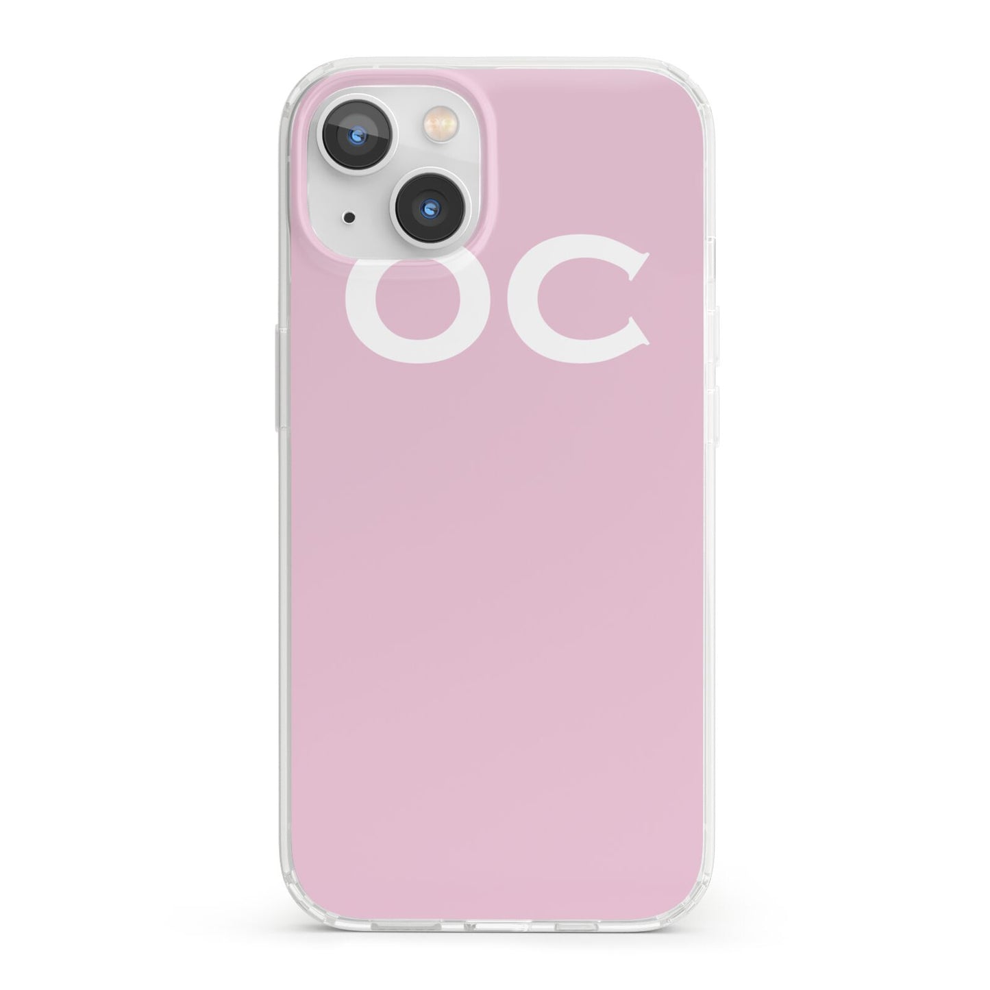 Personalised Initials 2 iPhone 13 Clear Bumper Case