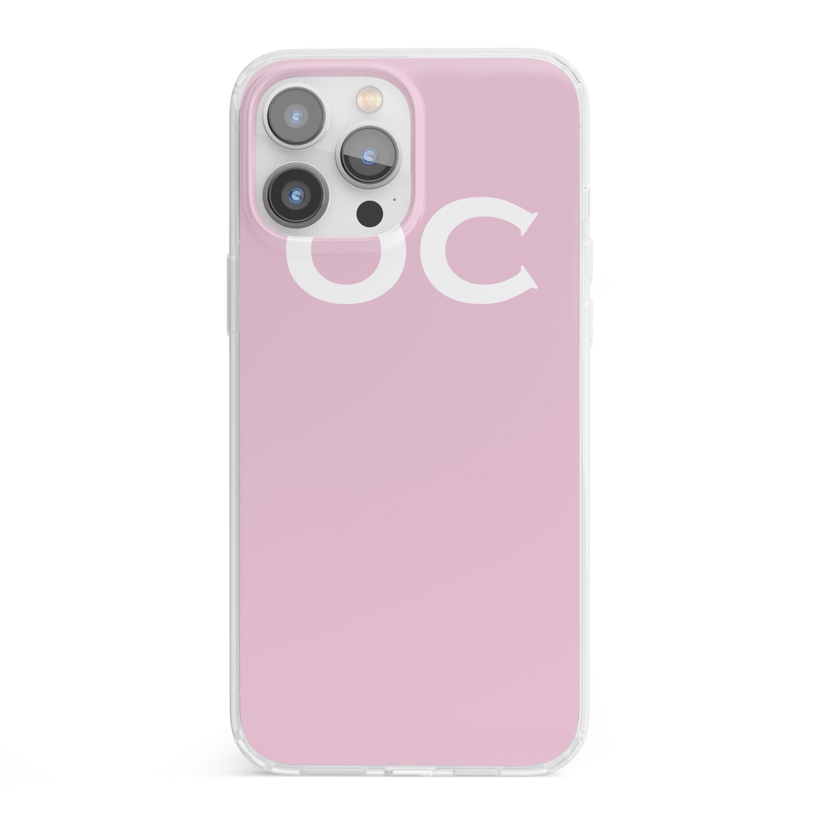 Personalised Initials 2 iPhone 13 Pro Max Clear Bumper Case