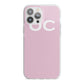 Personalised Initials 2 iPhone 13 Pro Max TPU Impact Case with White Edges