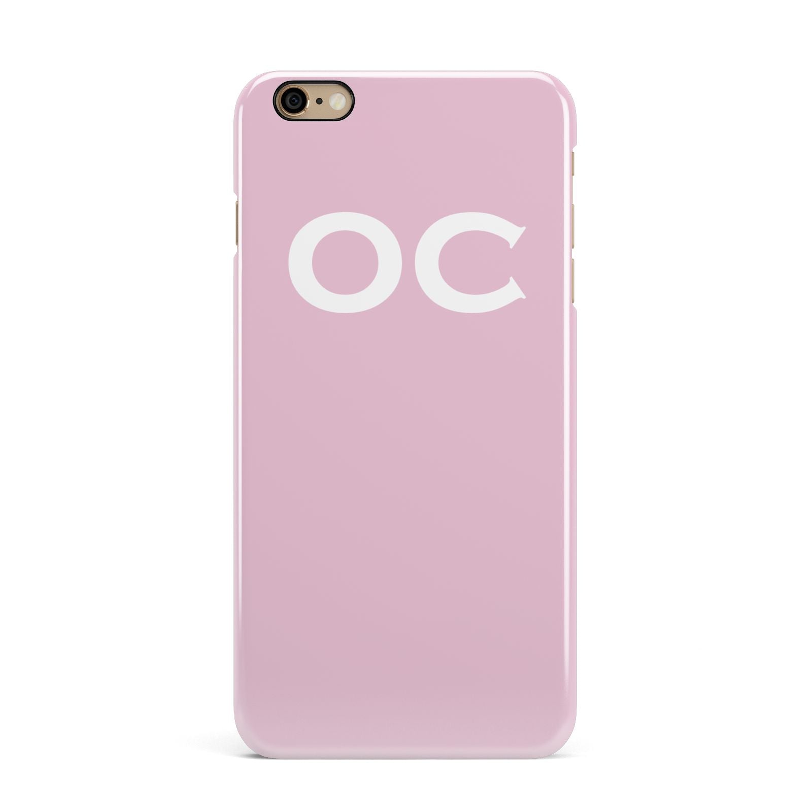 Personalised Initials 2 iPhone 6 Plus 3D Snap Case on Gold Phone